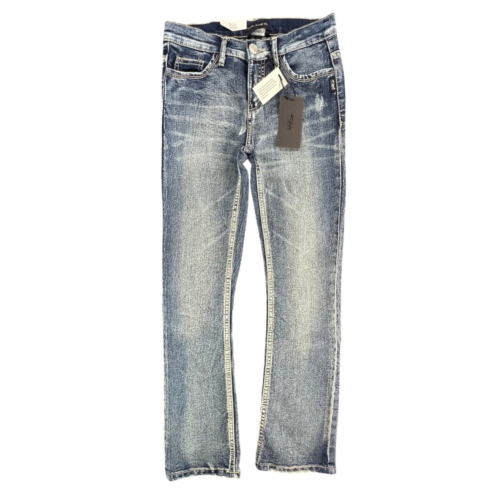 Silver Jeans Co Tammy Bootcut Girls 10 Blue Denim Stretch Mid Rise NWT
